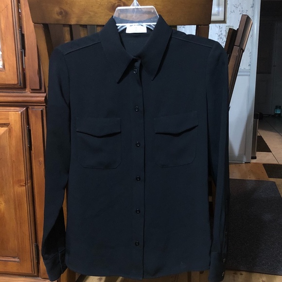 Babaton Tops - Babaton Black Long Sleeve Blouse.
